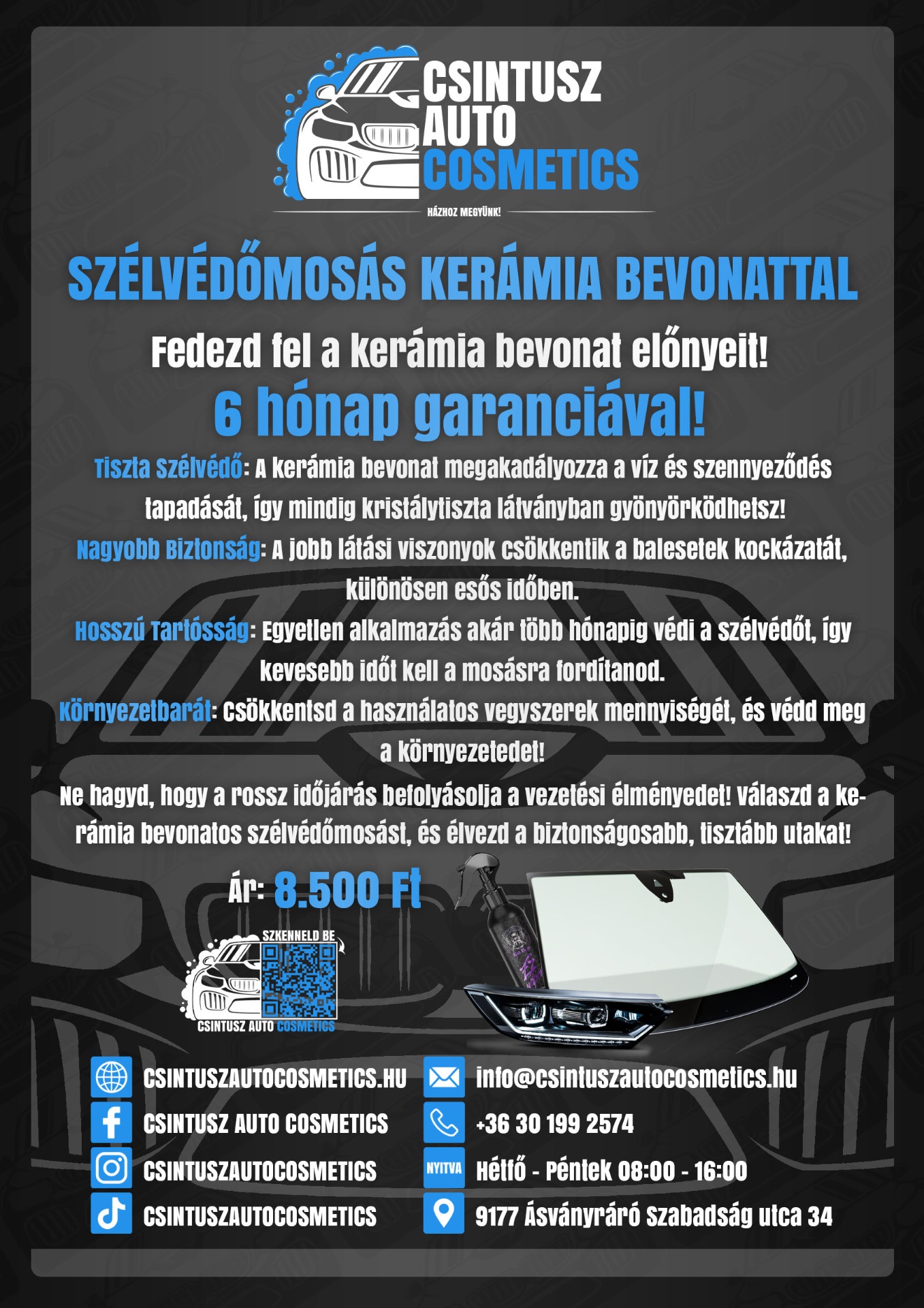 Szélvédő Wax